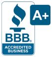 BBB Accredited Business, A plus rating